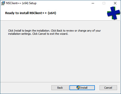 Asistente de instalación para el archivo nsc, mostrando opciones y pasos para completar la configuración.