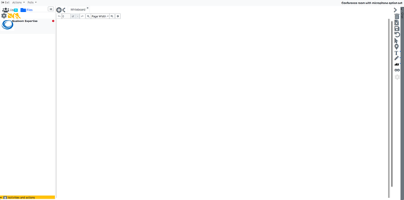 Pantalla de configuración de la aplicación de OpenMeetings