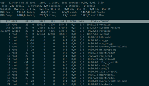Captura de pantalla de la herramienta de Nagios