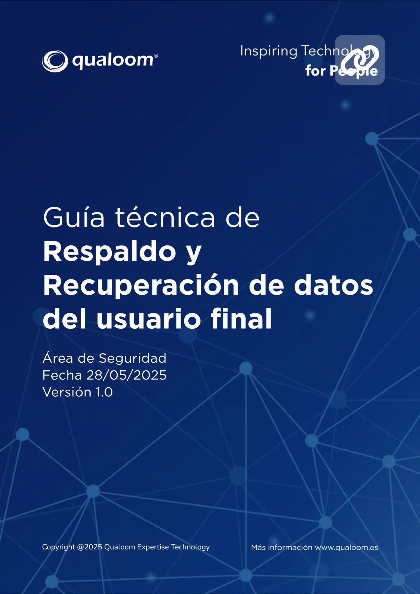 Portada del contenido Guía técnica extendida de respaldo y recuperación de datos del usuario final