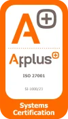 applus-iso-certificate Imagen que representa la certificación de Appluss ISO 27001